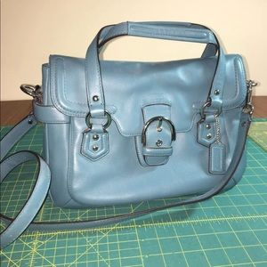 Blue Coach Satchel
